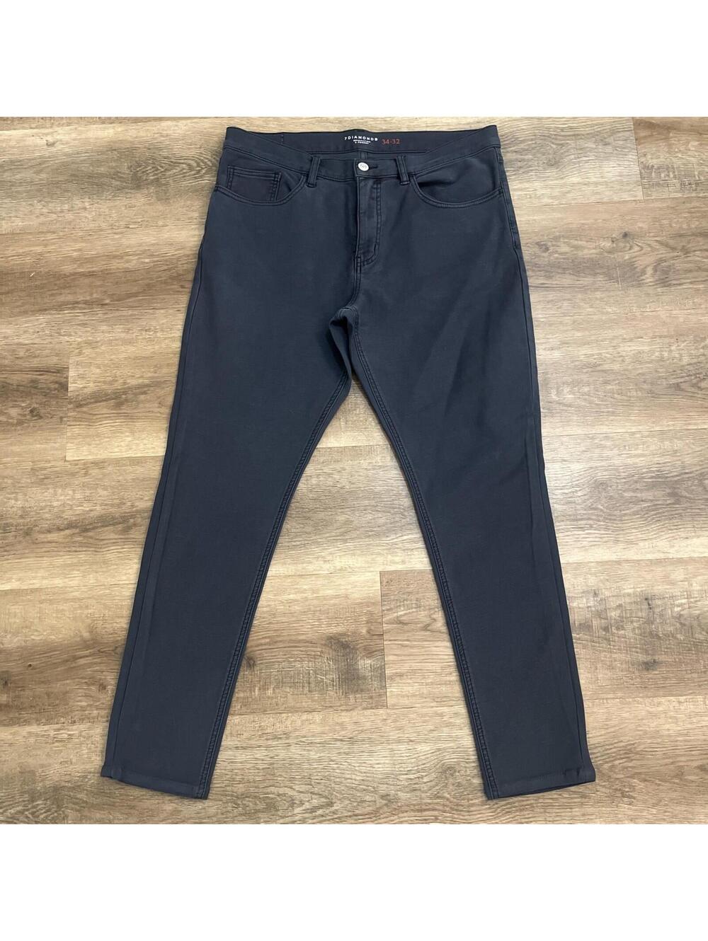 7 Diamonds Generation 5 Pocket Jeans Men 34x32 Blue Soft Stretch